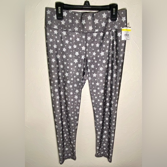 Terez Gray Stars Cropped Leggings NWT - Picture 2 of 4